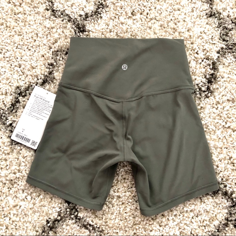 NWT Align shorts 6” in Grey Sage - Picture 5 of 7